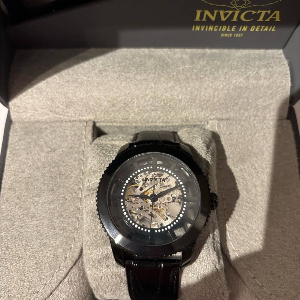 Invicta Black and Silver Dial Watch